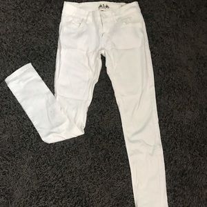 White boutique jeans